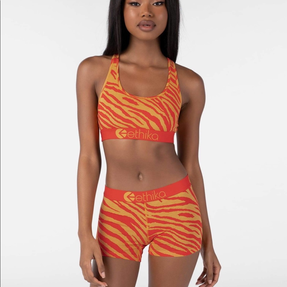 ETHIKA TIGER FIRE SPORTS BRA
